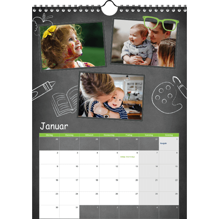 Wandkalender Hochformat