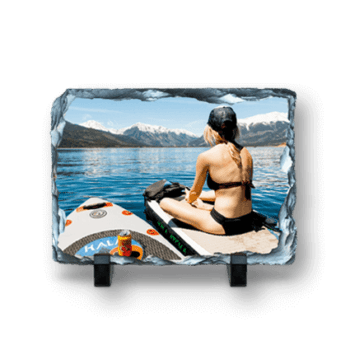 Schiefertafel - Fotoaufsteller bedruckt