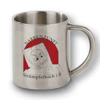 Fototasse aus Edelstahl