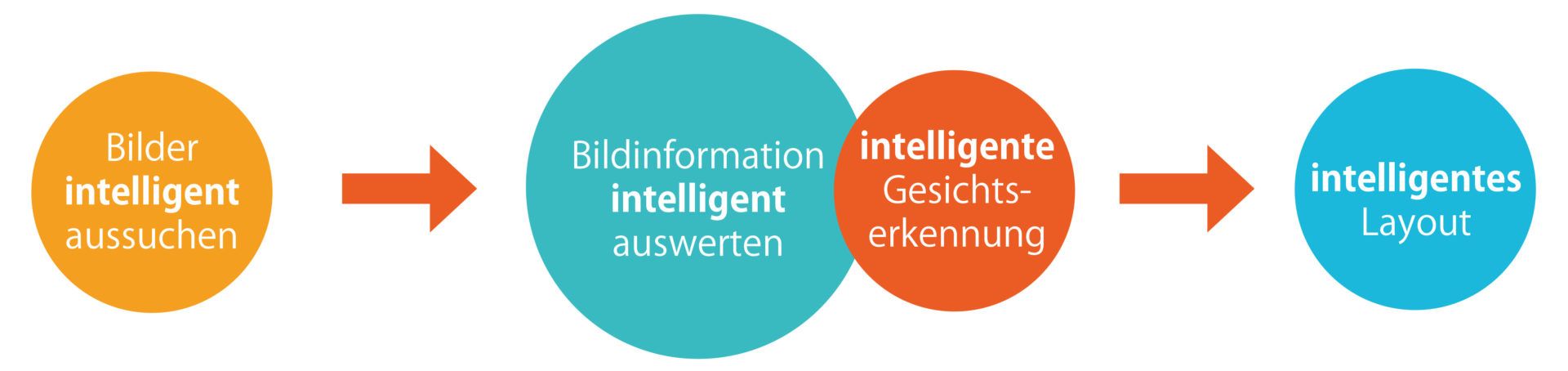 fotobook Designer mit Smart Assistant Smart Assistant - 3 Säulen